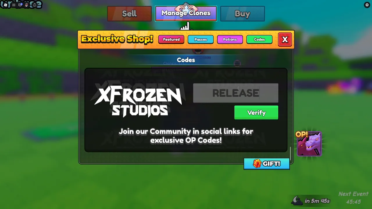 Step 4: type the code in the Enter Code box and press Verify.