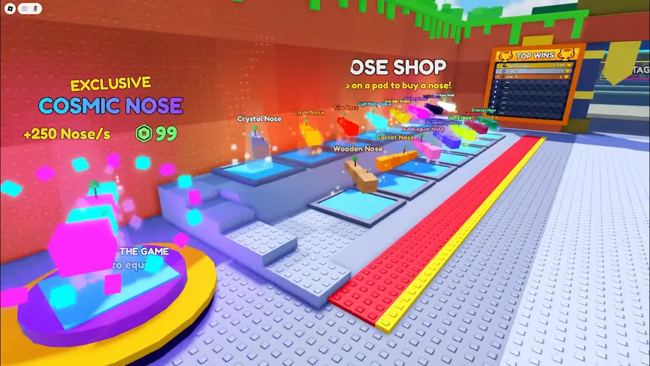 The Cosmic nose sits on its own podium at the end of the shop.