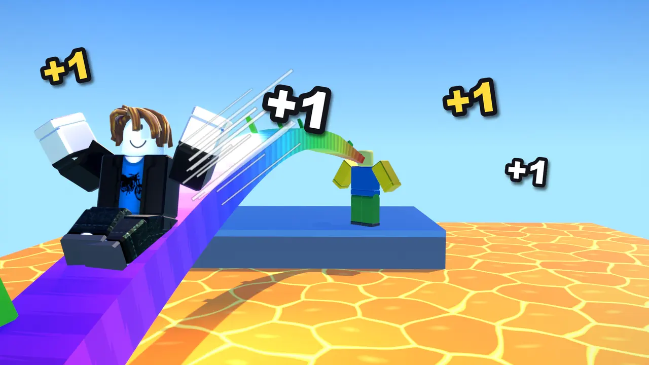 Version 3: rendered in Blender. Cleaner, but it stopped looking like a Roblox game.