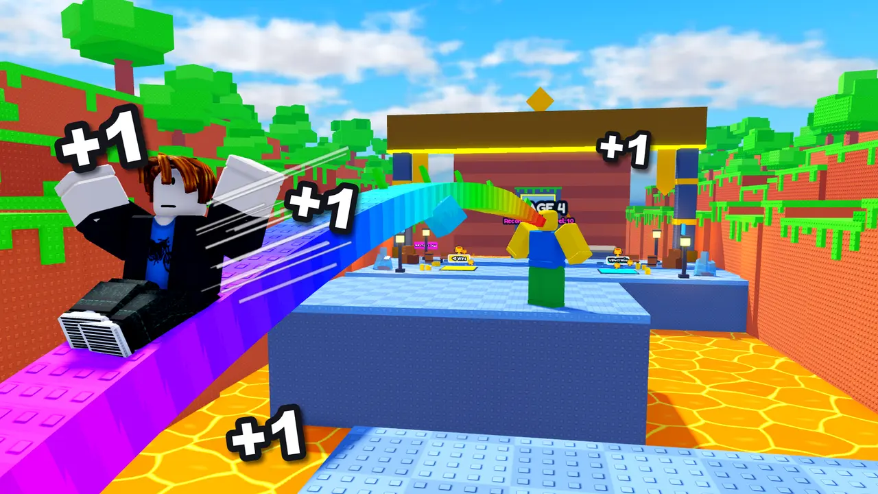 Version 2: riding a rainbow nose through the lobby. The right idea, in the wrong place.
